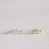 White Crawler Earring